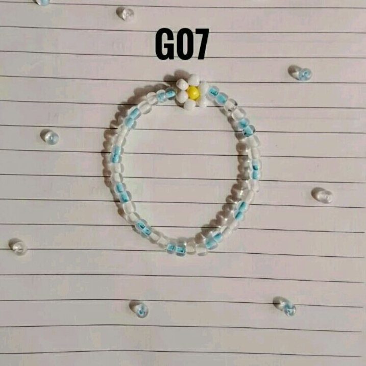 Gelang Manik Bunga/Gelang Manik/Gelang Bunga/Gelang Cewek/Gelang Mute