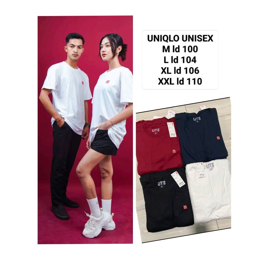 Kaos Branded Matahari Nevada,uniqlo isi 3 pcs spesial merah putih