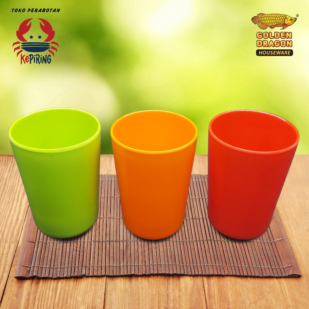 GOLDEN DRAGON MELAMIN CANGKIR HIJAU B0401
