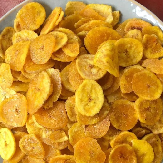 

ADIPATI - 1 Kg Keripik Pisang Manis Madu Keripik Pisang Manis Bulat Koin Snack Tradisional Legendaris