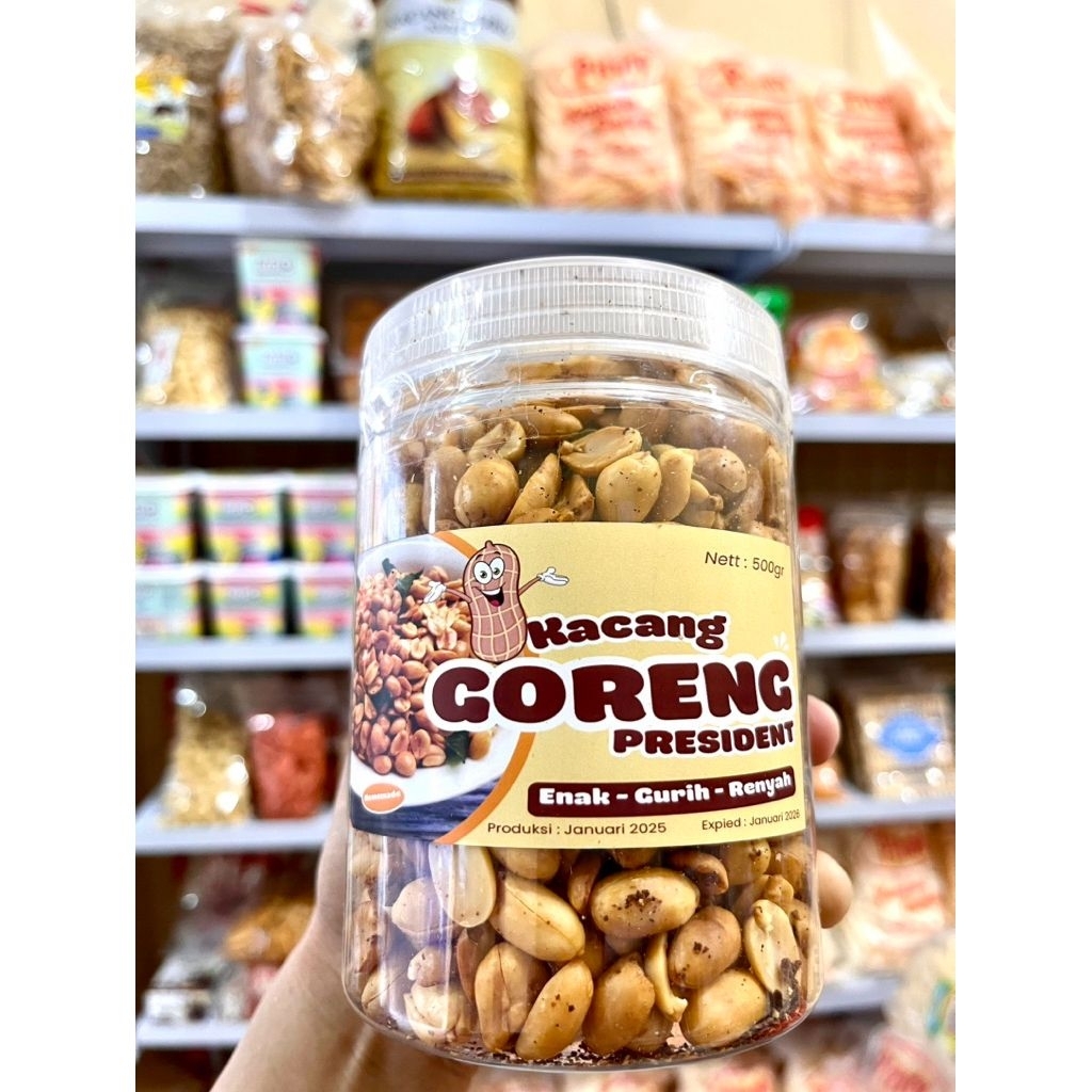 

Kacang goreng presiden toples 500 gr