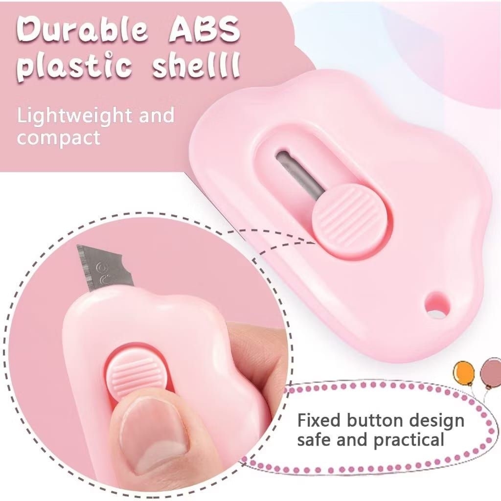 

cutter mini portable bentuk dolpin mini cutter polos travling kit pemotong kertas paper lucu