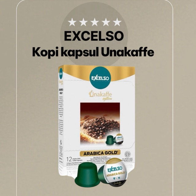 

Kopi Excelso Unakaffe Kapsul Arabica Gold