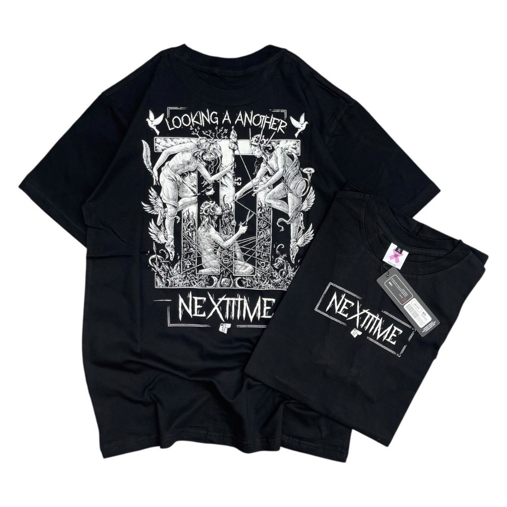 KAOS PRIA NEXTIME METAL KAOS DISTRO TSHIRT PRIA BAJU PRIA KAOS PRIA DISTRO NEXTIME OVERSIZE