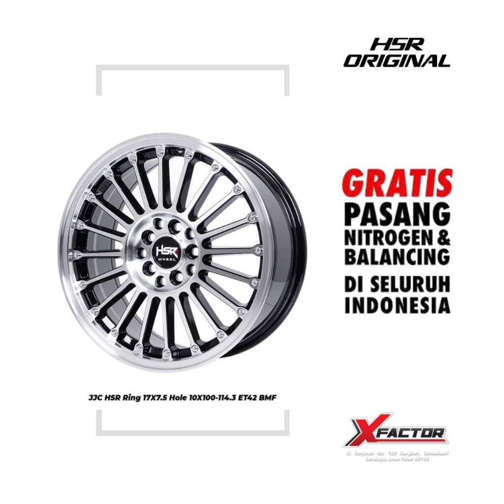 VELG MOBIL HSR R17 HSR JJC R17X7,5 H10X100-114,3 ET42 BMF