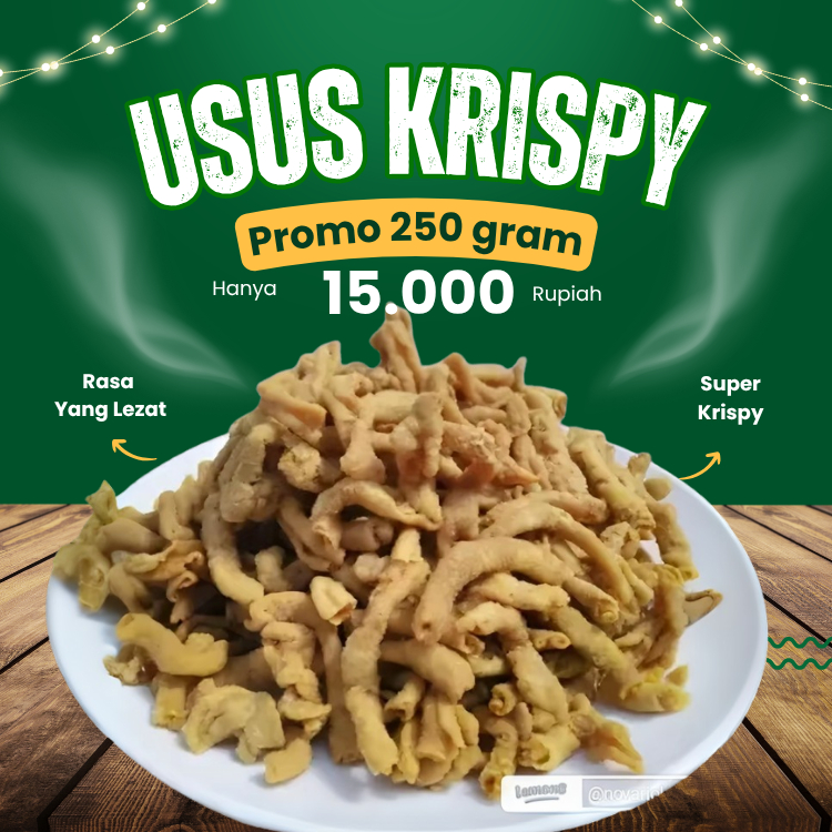 

usus kriuk bumbu rempah 250 gr aroma harum bintang lima