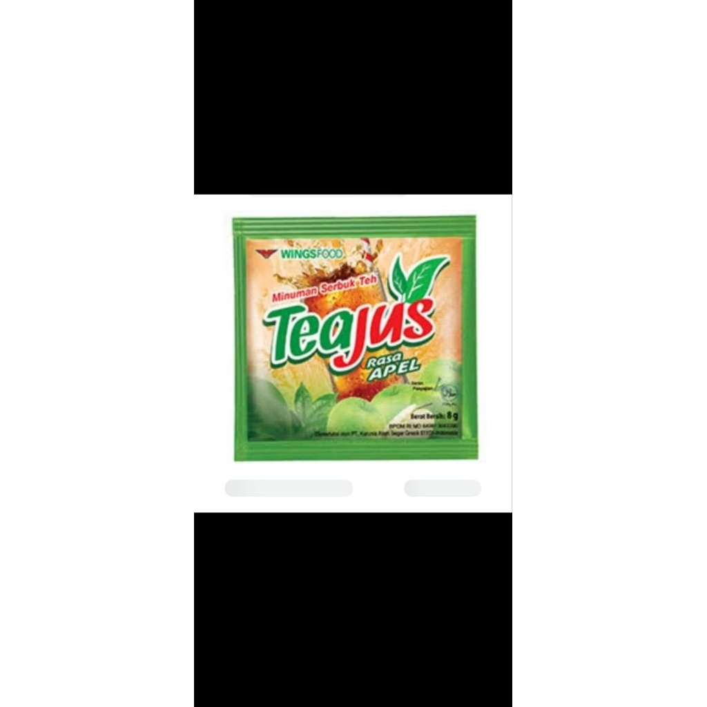 

tea jus rasa apel 1renteng isi 10 pcs