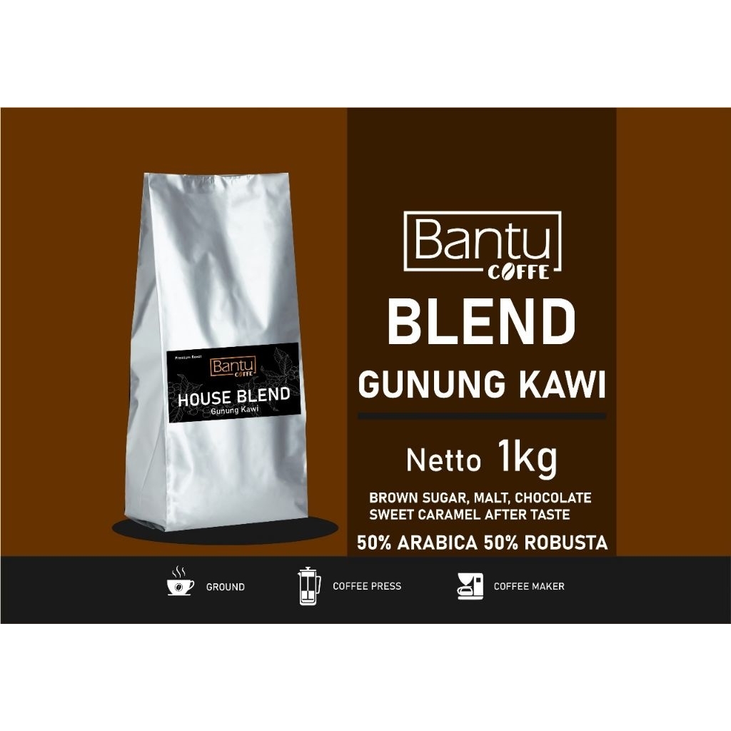 

Biji Kopi espresso BLEND 50-50 kopi GUNUNGKAWI 1kg