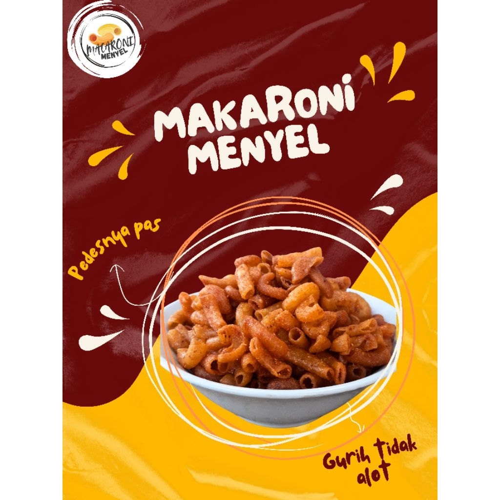 

Makaroni MENYEL, makaroni bantet pedas gurih kriuk [250gr]