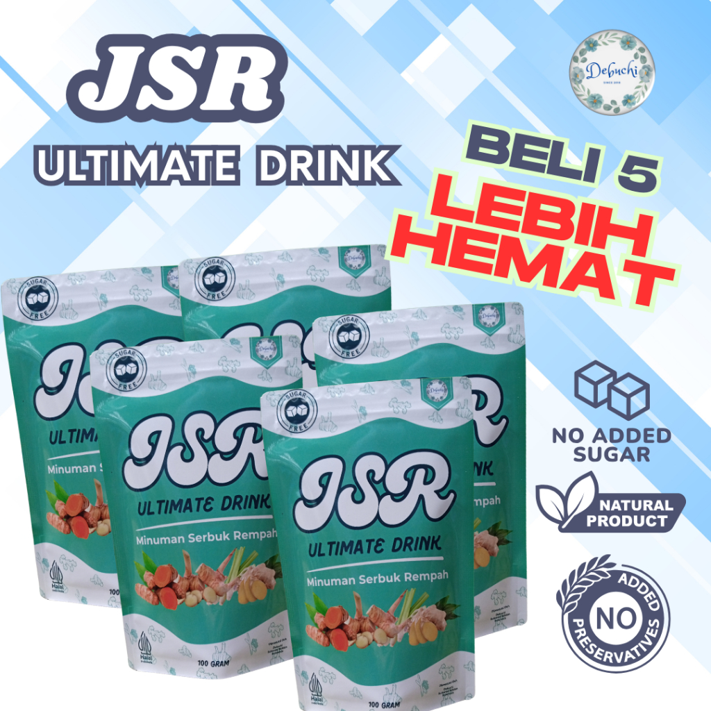 

Debuchi JSR Ultimate Drink Beli 5 Lebih Hemat herbal asam lambung gerd insomnia promil
