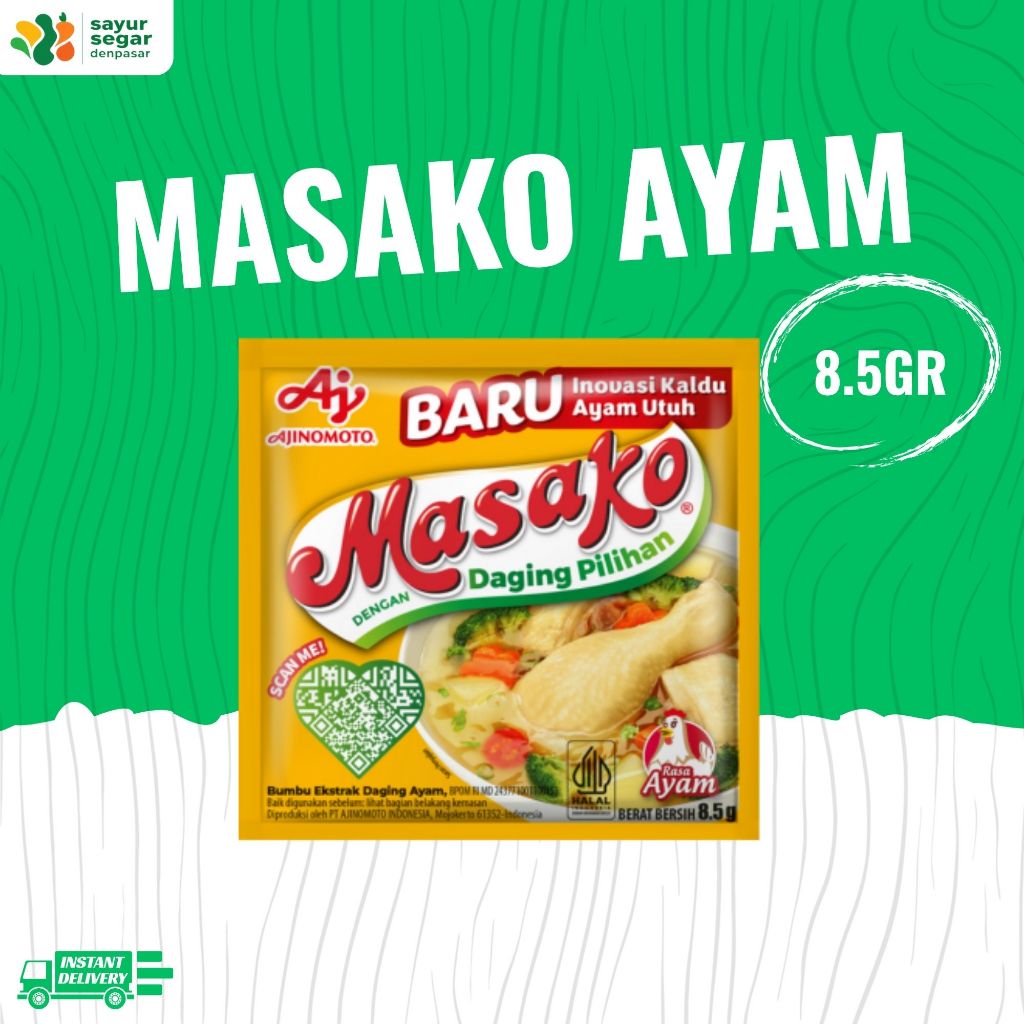 

Masako Ayam Sachet 8.5gr - Sayur Segar Denpasar