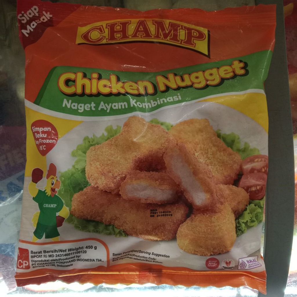 

Champ Chicken Nugget kombinasi 450gr