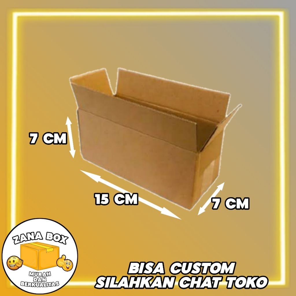

kardus packing ukuran 15x7x7