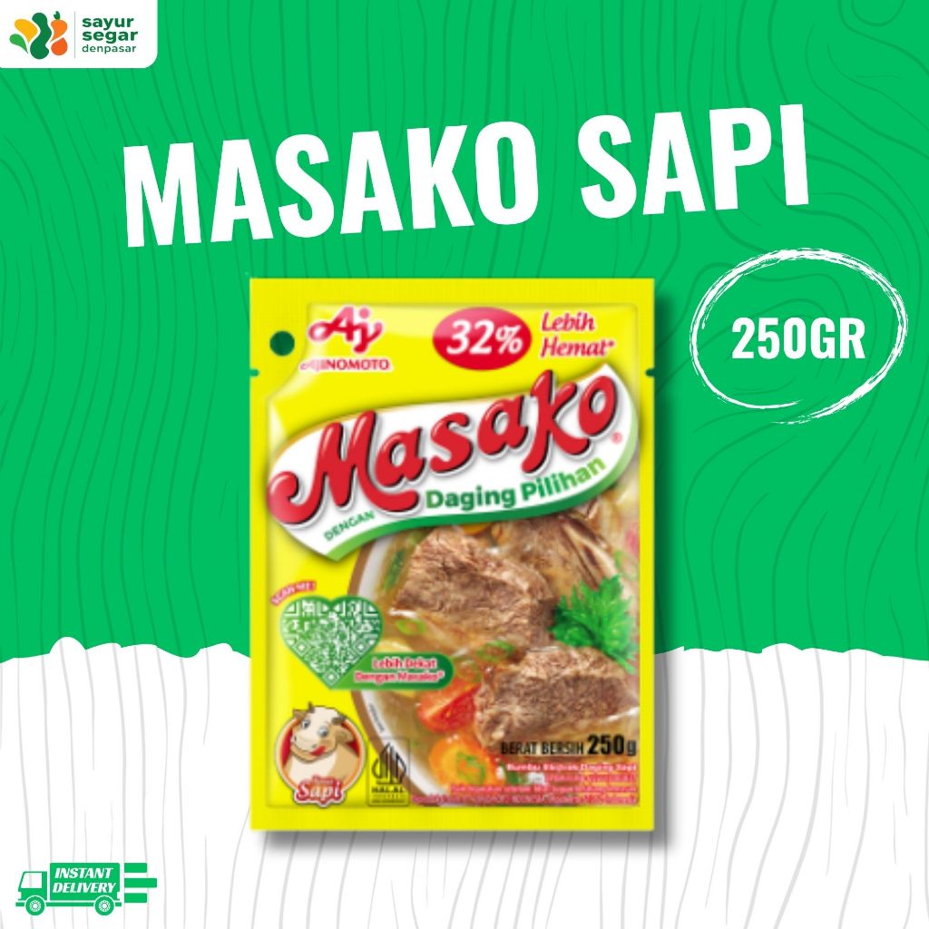 

Masako Sapi 250gr - Sayur Segar Denpasar