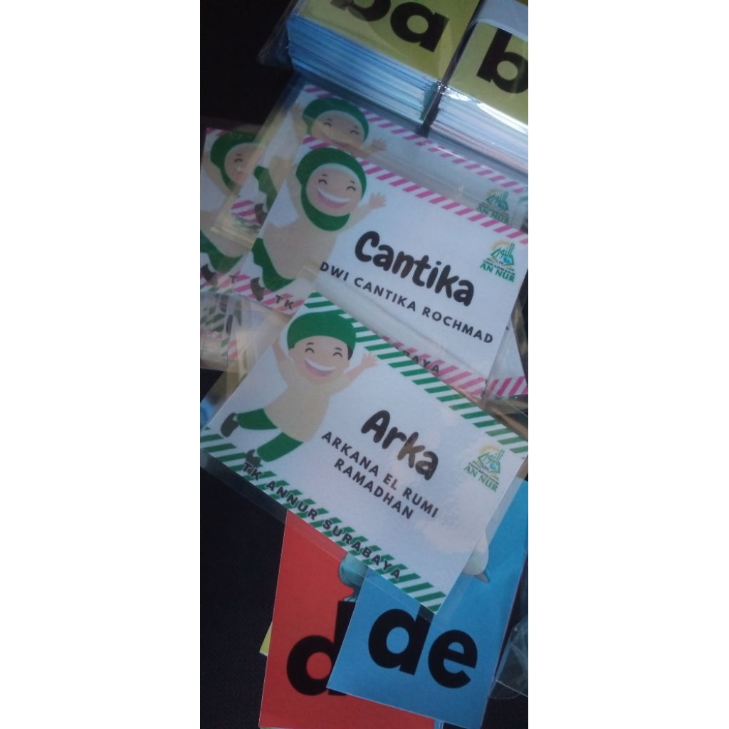 

id card custom / tanda pengenal/ anak paud TK