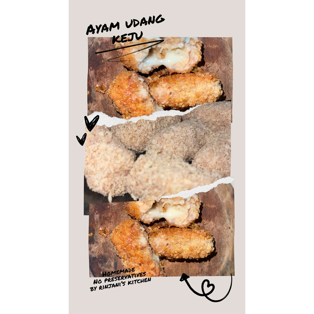 

Ayam Udang Keju Mozarella Homemade (Frozen isi 10 pcs)