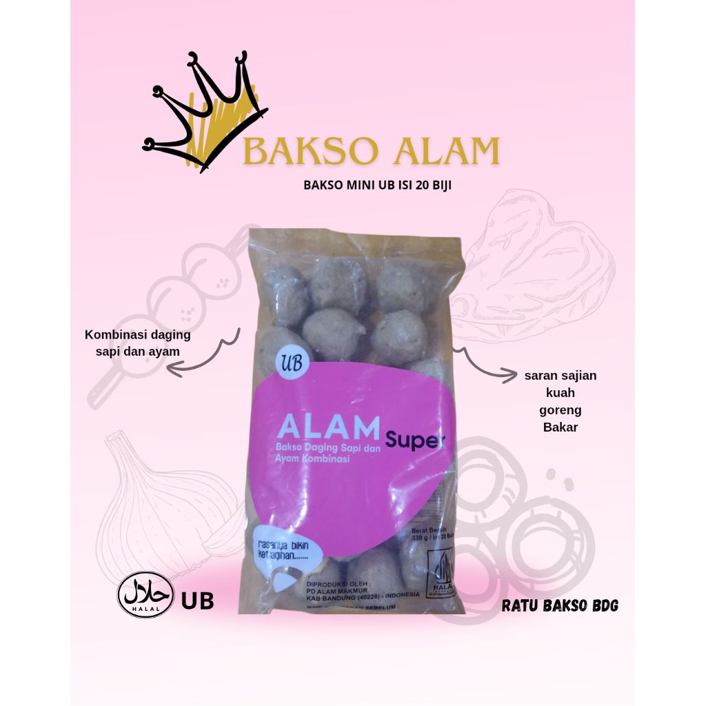 

Bakso alam mini super UB isi 20