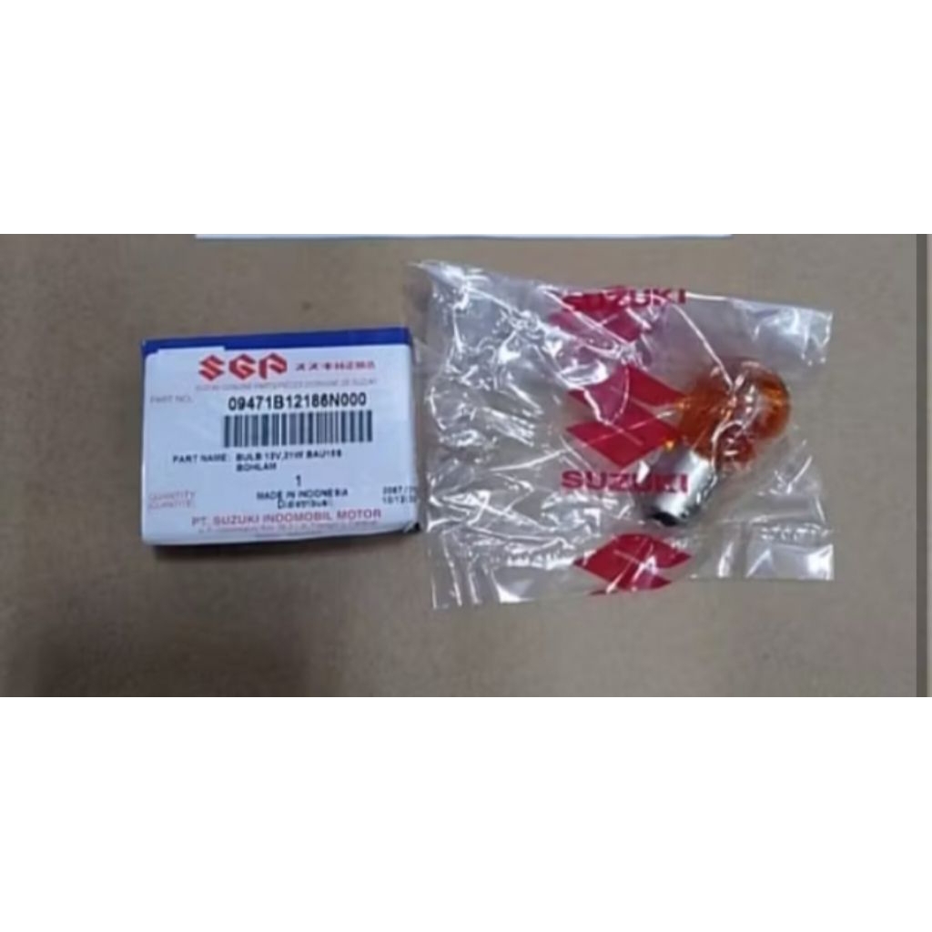 Bohlam lampu Sen 12V21W Kaki 1 Suzuki Ertiga APV Dll ORI SGP-Kuning