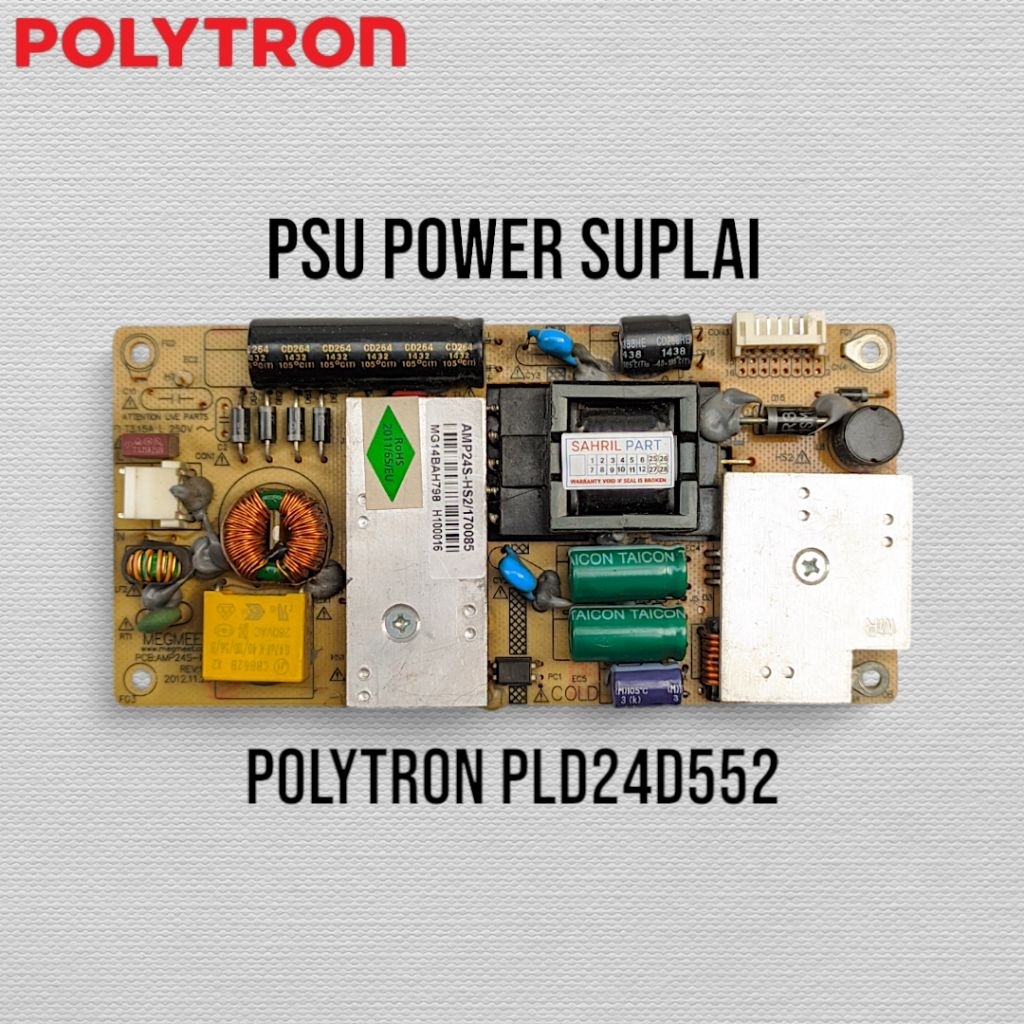 PSU TV POLYTRON PLD24D552 - POWER SUPLAI TV POLYTRON PLD24D522 - POLYTRON PLD 24D552