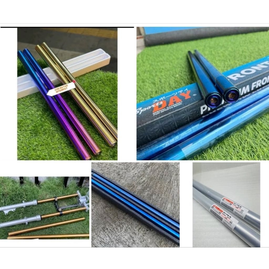 As sok As shock As shockbreaker pipa shock depan biru blue rx king rx s rx k rx spesial satu set kan