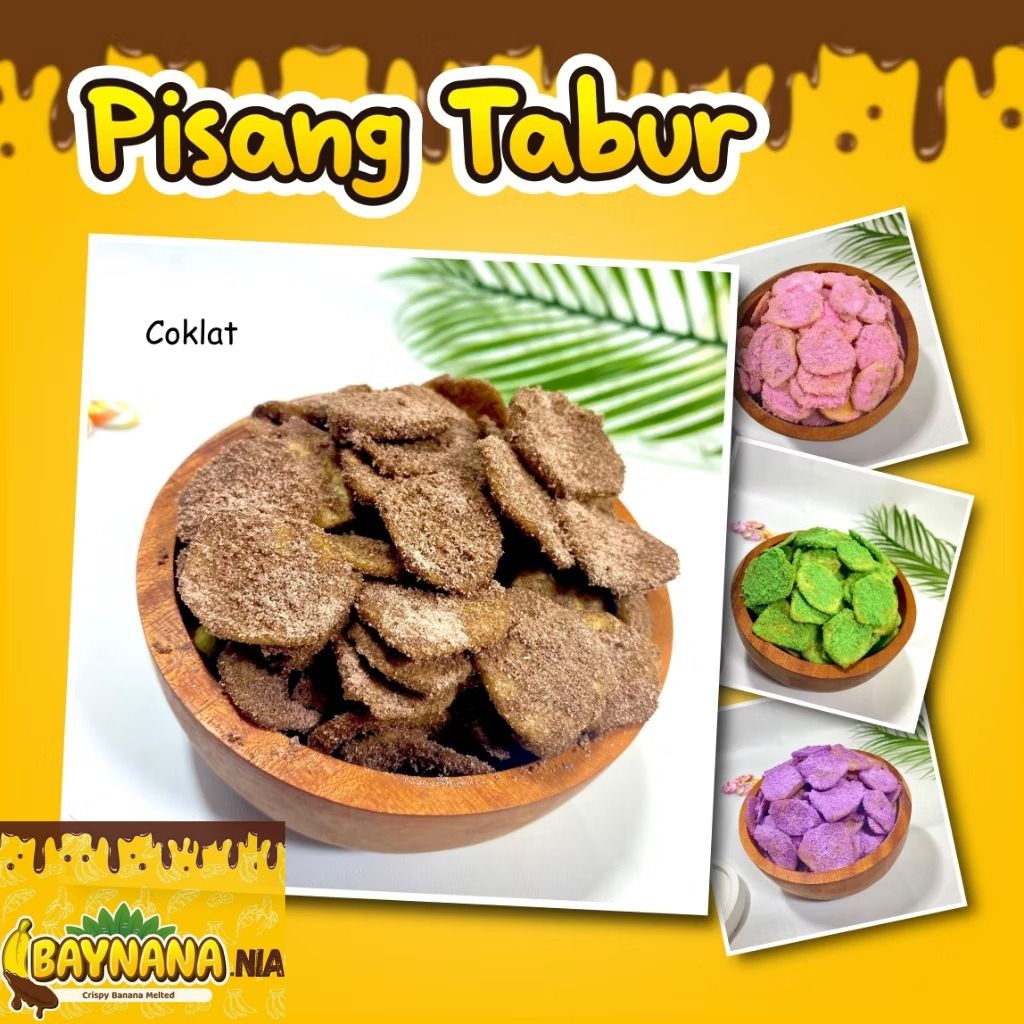 

Baynana.nia Keripik Pisang Tabur Coklat Box 500ml