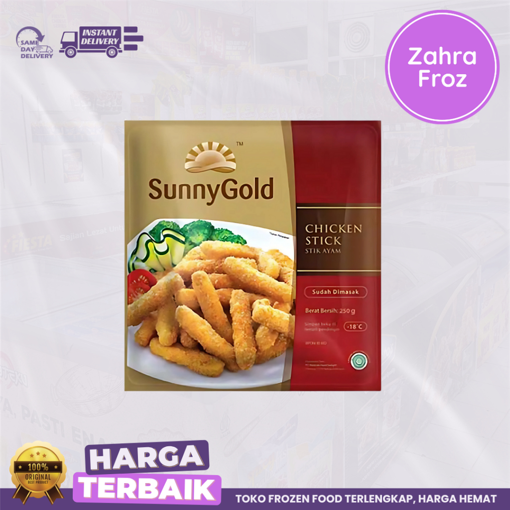 

SUNNY GOLD CHICKEN STICK 500G | STIK AYAM |