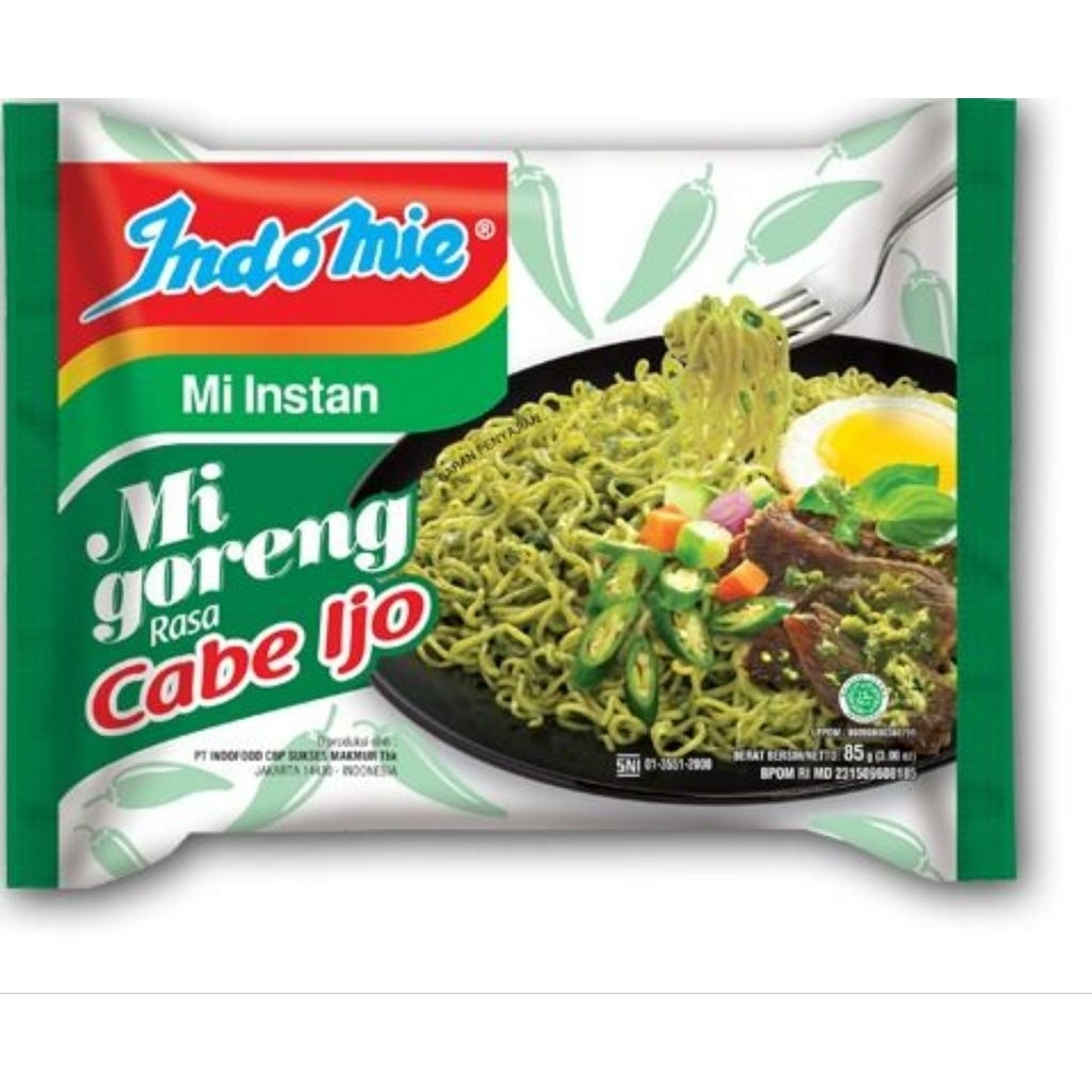

Indomie Cabe Ijo - Mie Goreng Instan