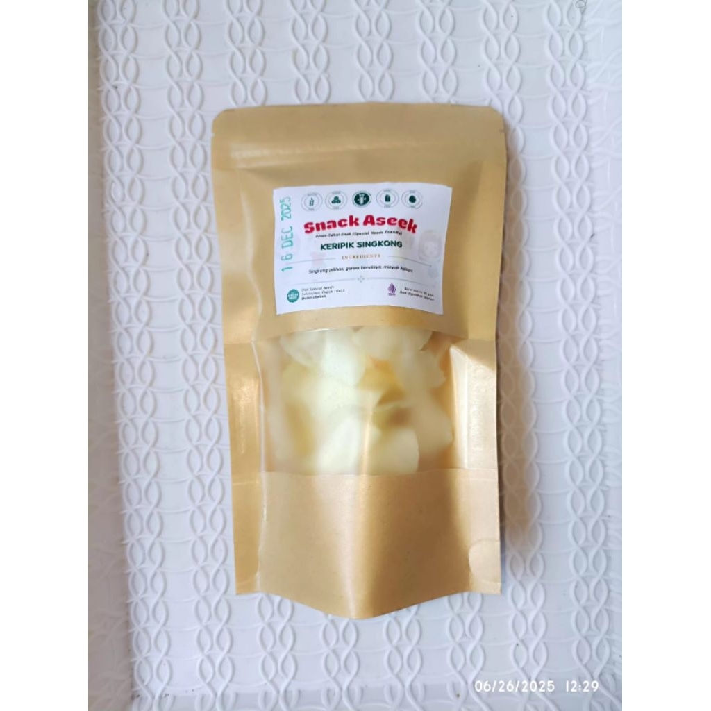 

AseekFood KERIPIK SINGKONG NON MSG No Gluten No Sugar No Additives