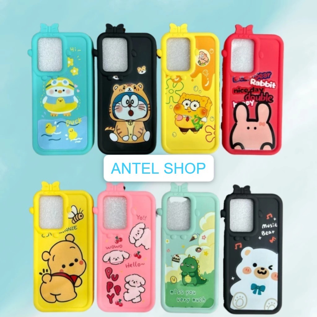 [ Vivo y21s/y16/y20/y02/y22/y12s/y21 ] CASE CORAK KARAKTER Headtoon LUCU SOFTCASE Gambar