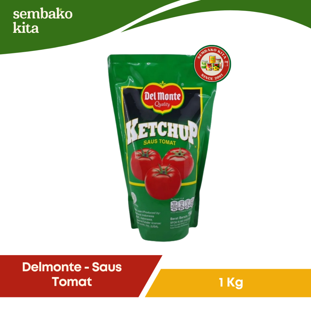 

Del Monte – Saus Tomat Pouch 1000g (1kg)