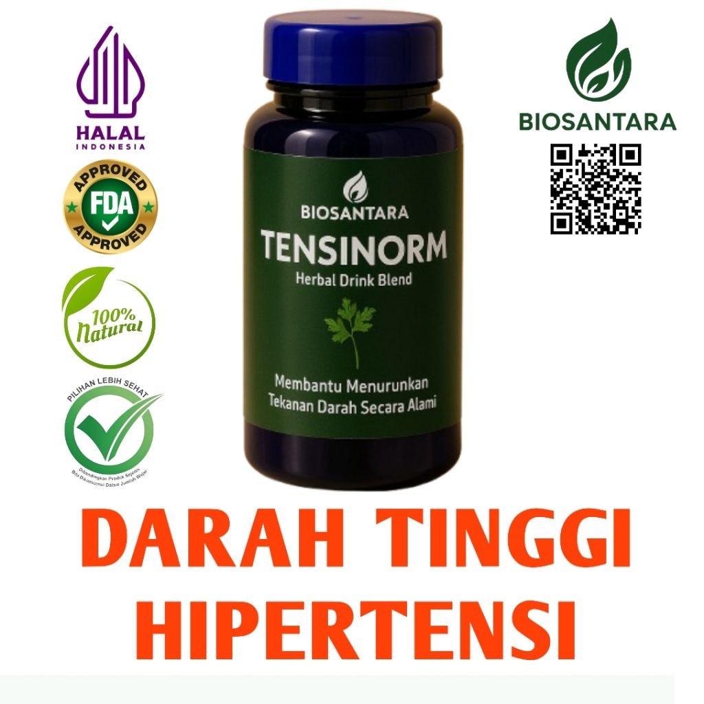 

BIOSANTARA TENSINORM Herbal Hipertensi | Obat Alami Tekanan Darah Tinggi 100g