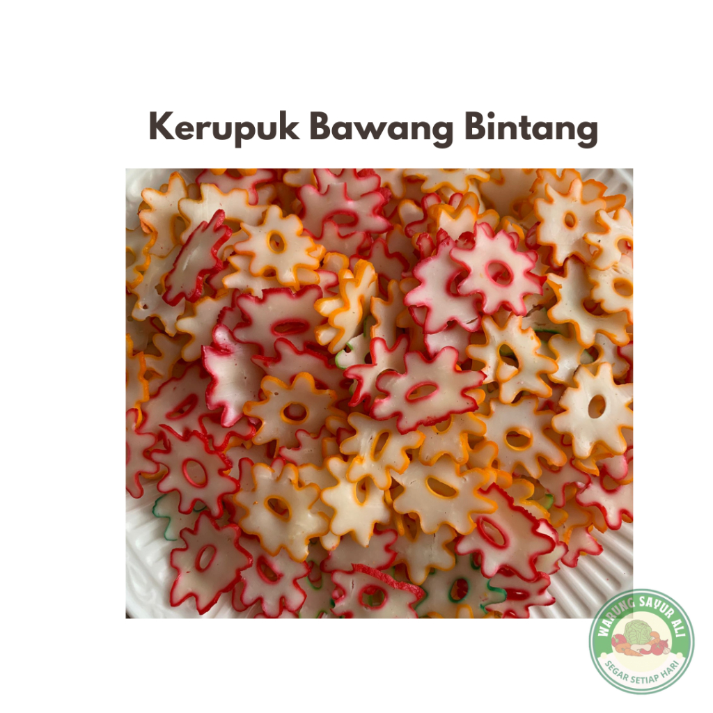 

(KIRIM INSTAN) Kerupuk Bawang/Kerupuk Bintang/Kerupuk Seblak 100 gram