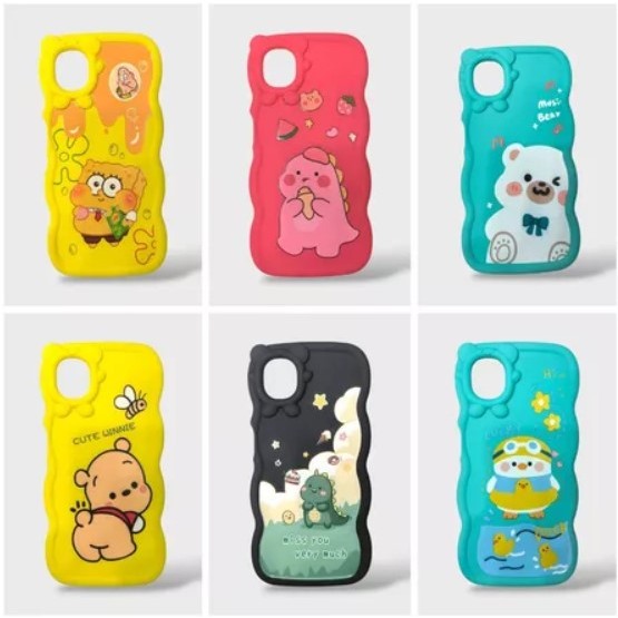 CASE CURLY HEADTOON Samsung A15/A25/A05/A05S/A04 CASE CORAK KARAKTER LUCU SOFT CASE