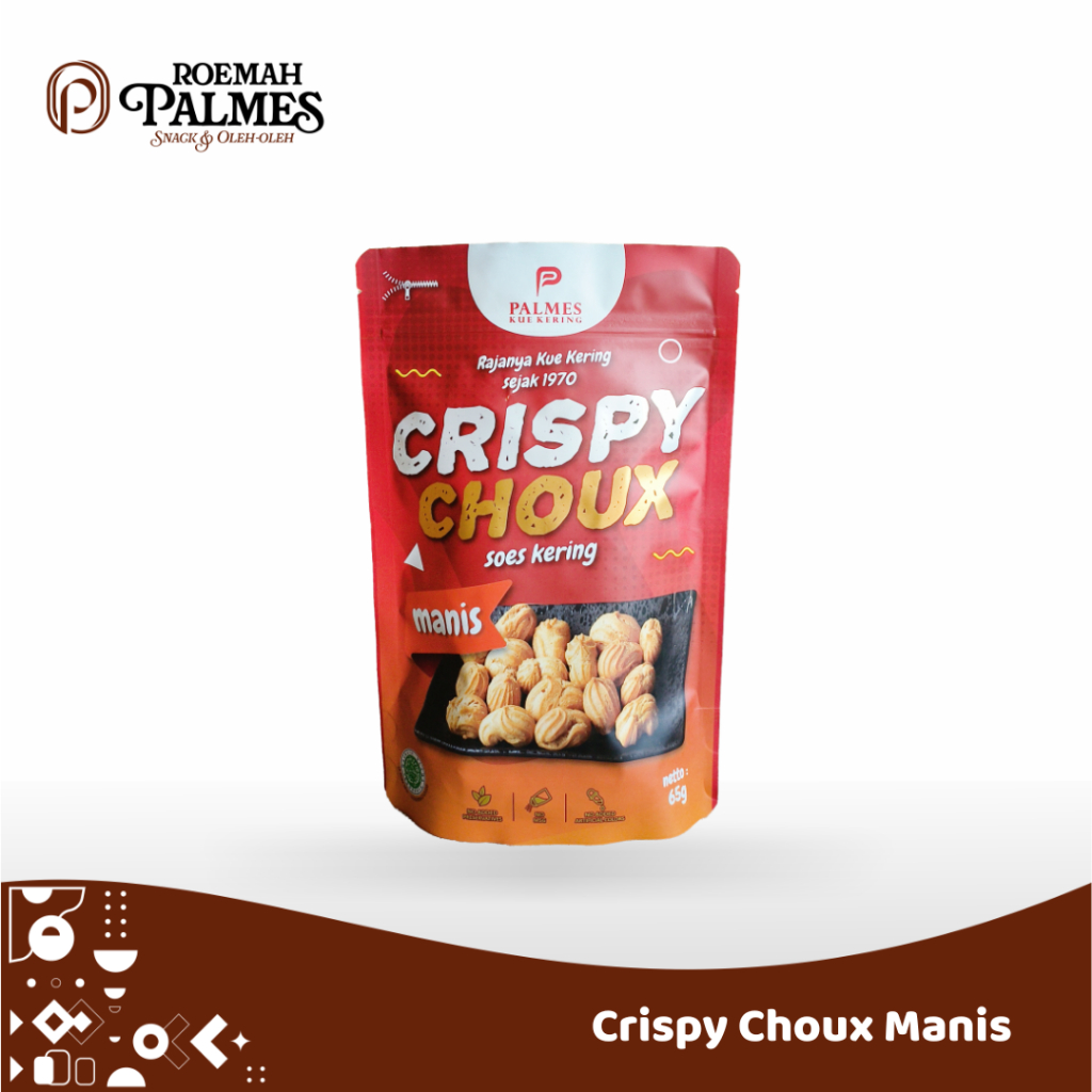 

Soes Kering Premium - Soes MANIS - Sus Kering - Sus Manis - Crispy Choux Manis - Kue Sus - Kue Kering enak - Palmes Kue Kering