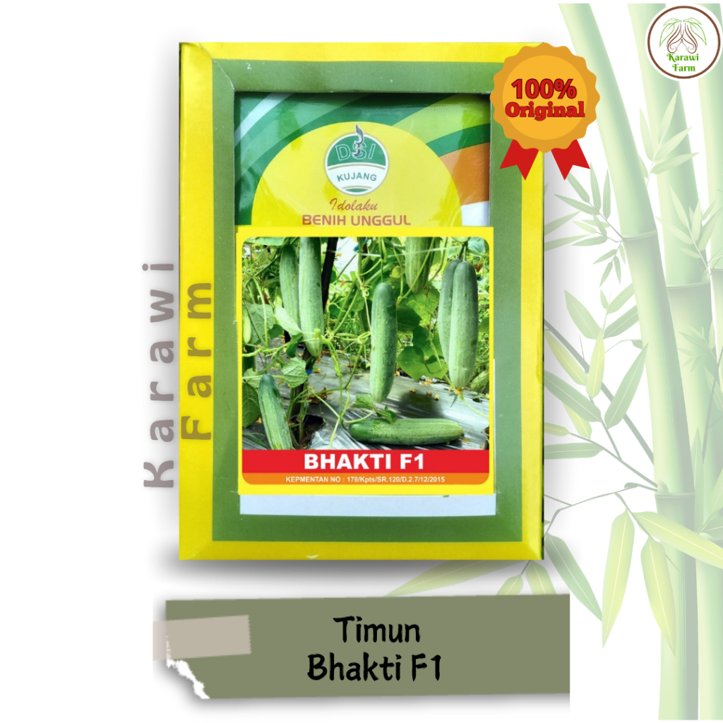 Timun Bhakti F1 Benih 160 Biji Bibit Unggulan Cap Kujang