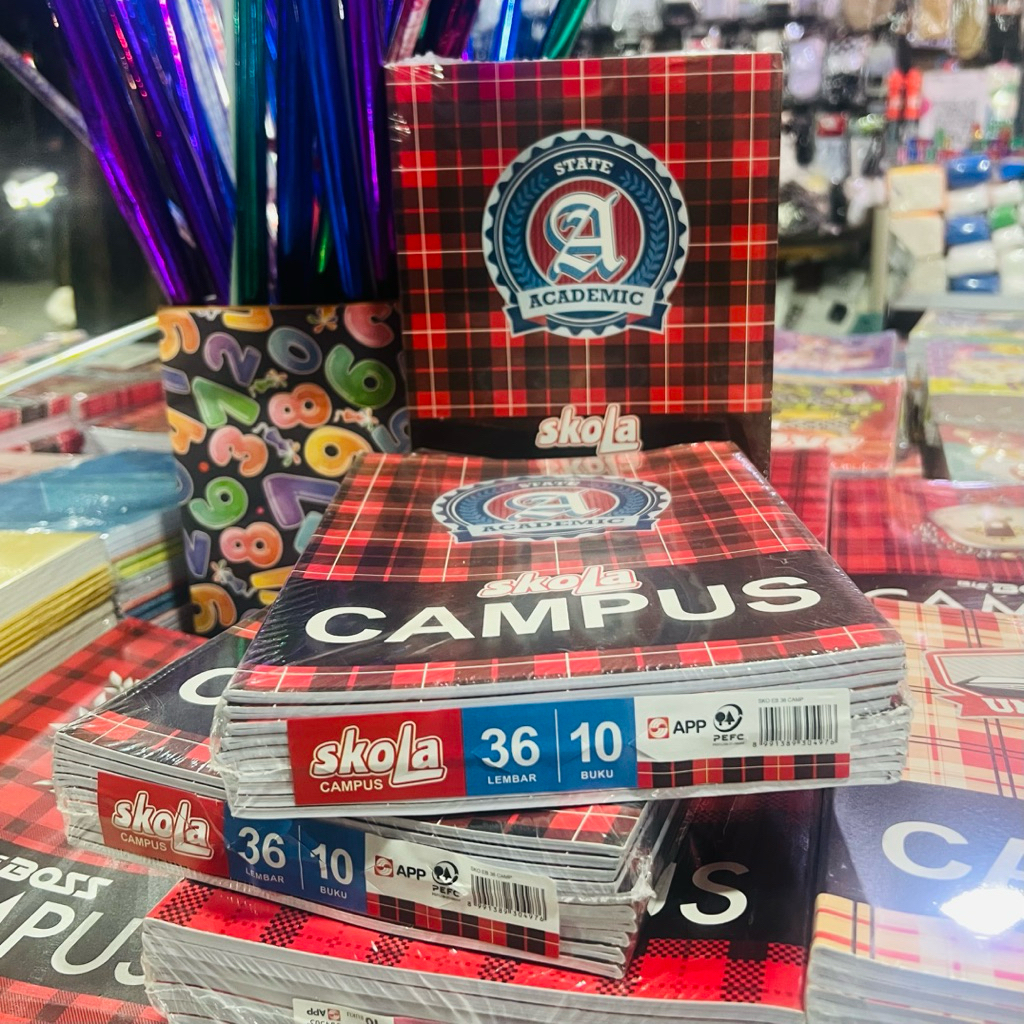 

SKOLA Buku Tulis Campus Boxy 36lbr (isi 10 bk)