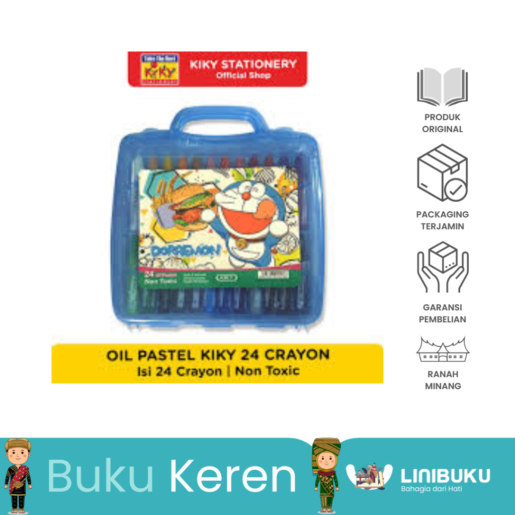 

Oil Pastel 24 Kiky Crayon - ATK