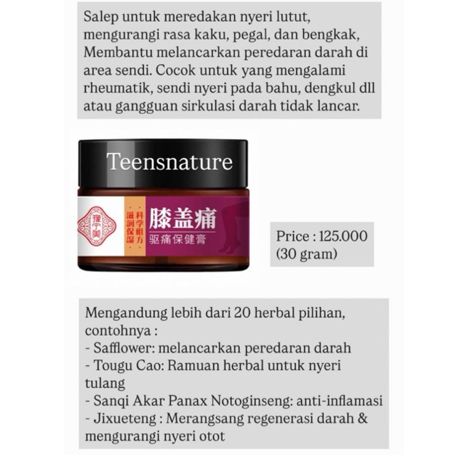Salep Nyeri Sendi Sakit Lutut ORIGINAL