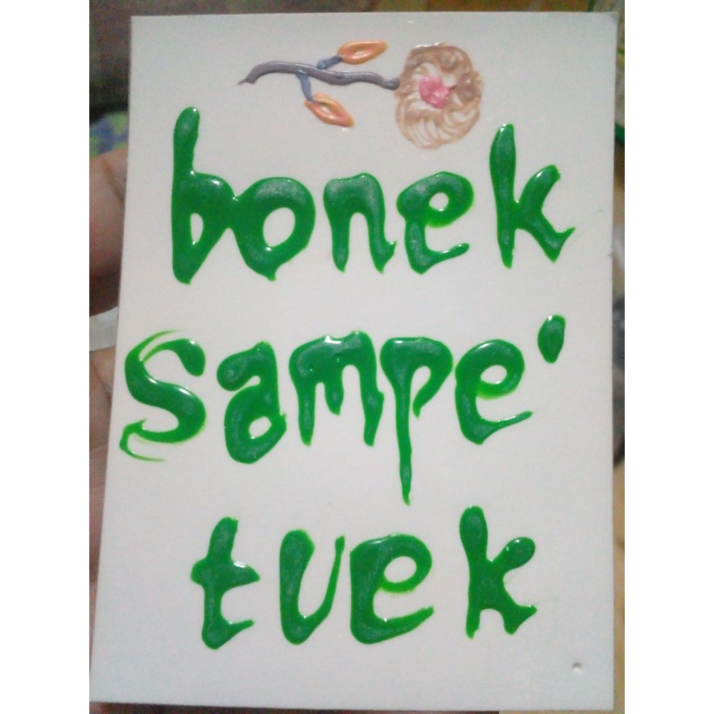 

British Sticker Timbul : Bonek Sampe' Tuek