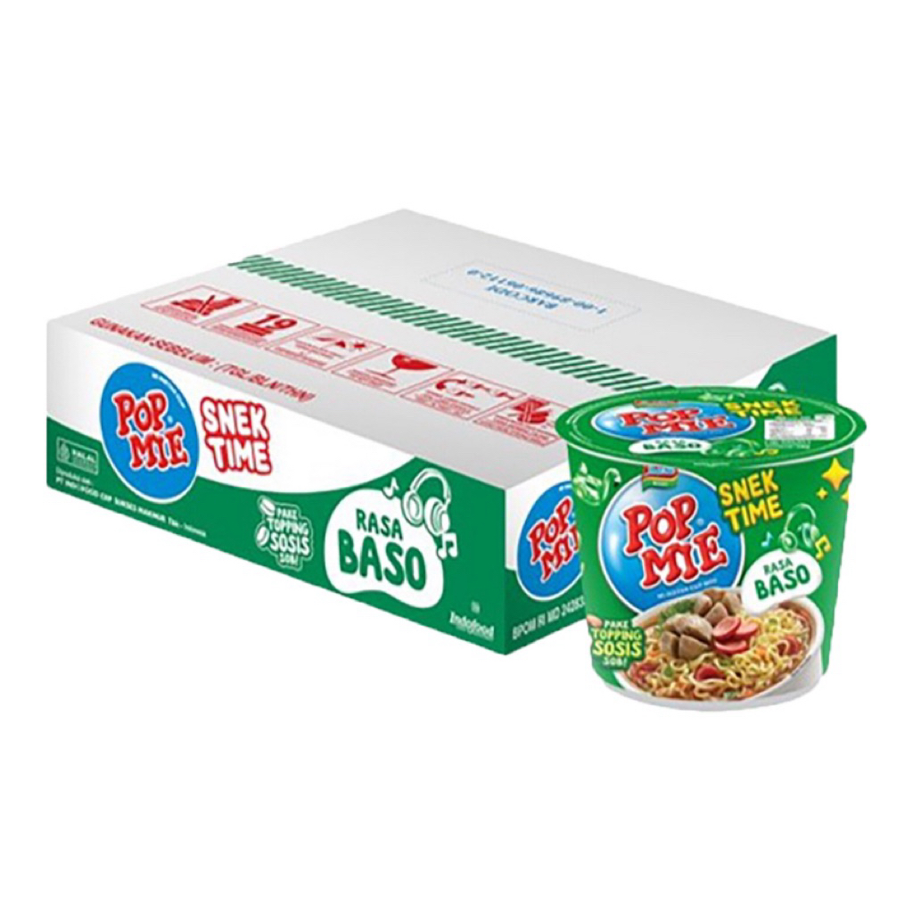 

Pop Mie Mi Instan Cup Baso 12 x 28 gram