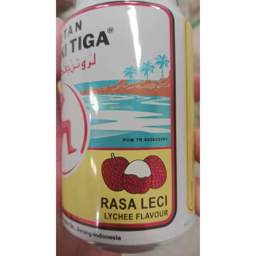 

Larutan Cap Kaki Tiga rasa leci 320ml kaleng