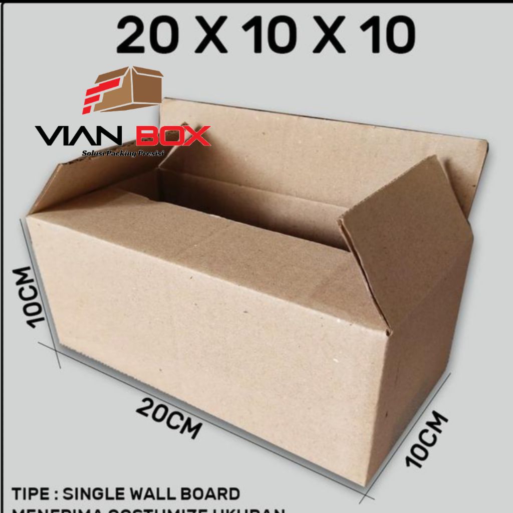 

kardus/karton ukuran 20x10x10cm1ply