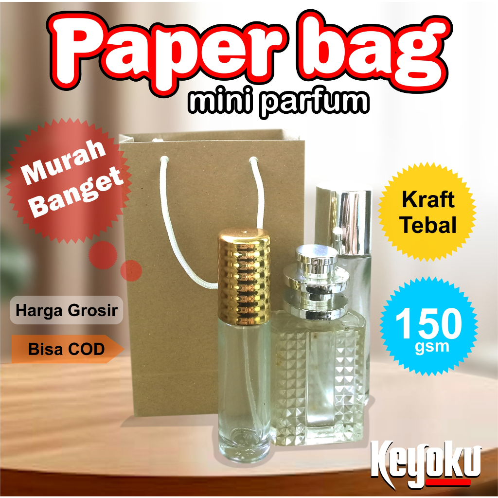 

PAPER BAG MINI PARFUM /PAPER BAG POLOS KECIL MURAH/TAS KERTAS POLOS KRAFT