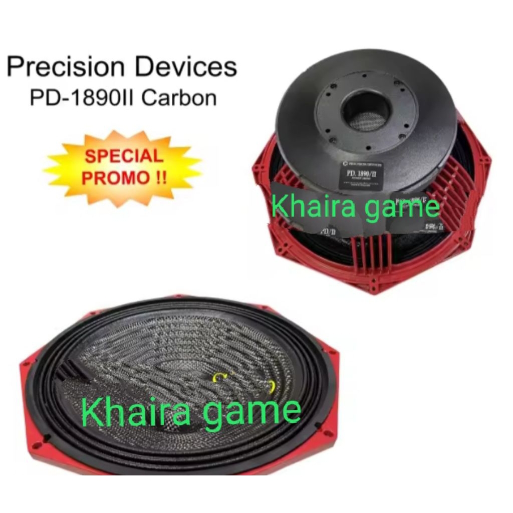 speaker component PD 1890/11 carbon speaker sub 18 inch voice coil 5 inch