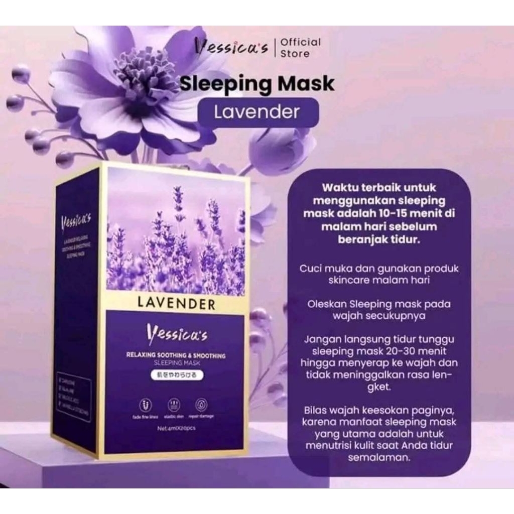 yessica sleeping mask lavender