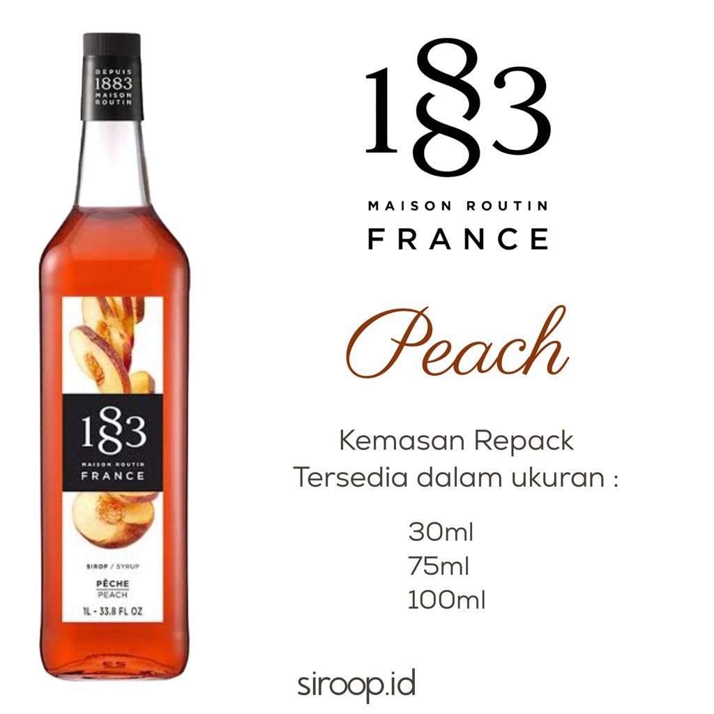 

1883 Maison Routin France Peach Syrup Repack