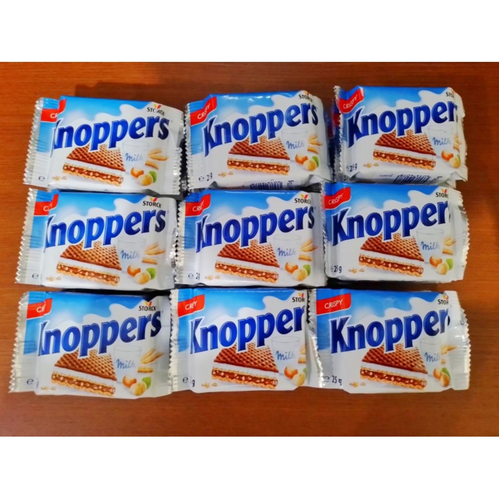 

KNOPPERS HAZELNUT COKLAT WAFER COKLAT HAZELNUT KNOPPERS 3x25Gram