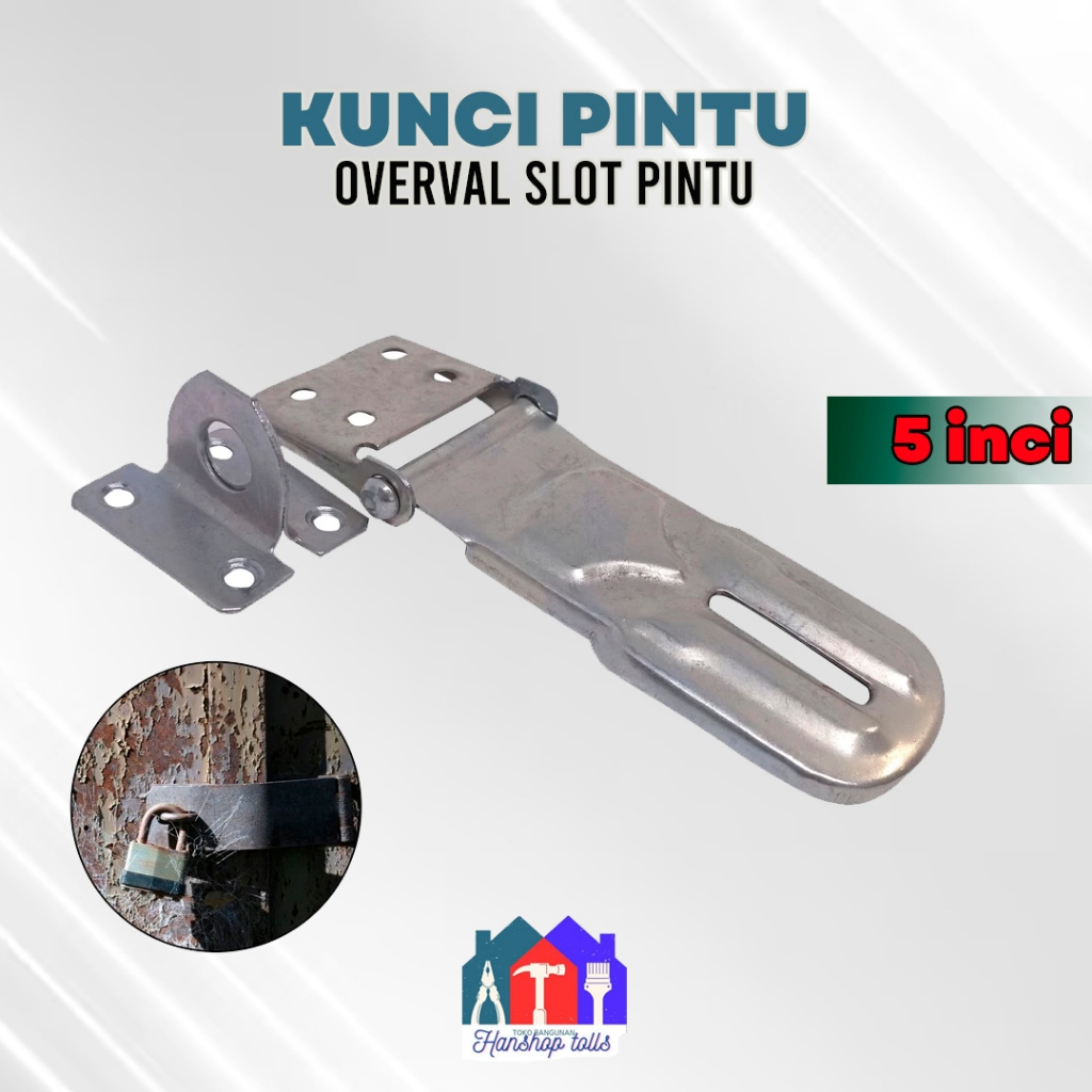 Overpal 5 Inci Grendel Slot Pintu Lemari Gembok Murah