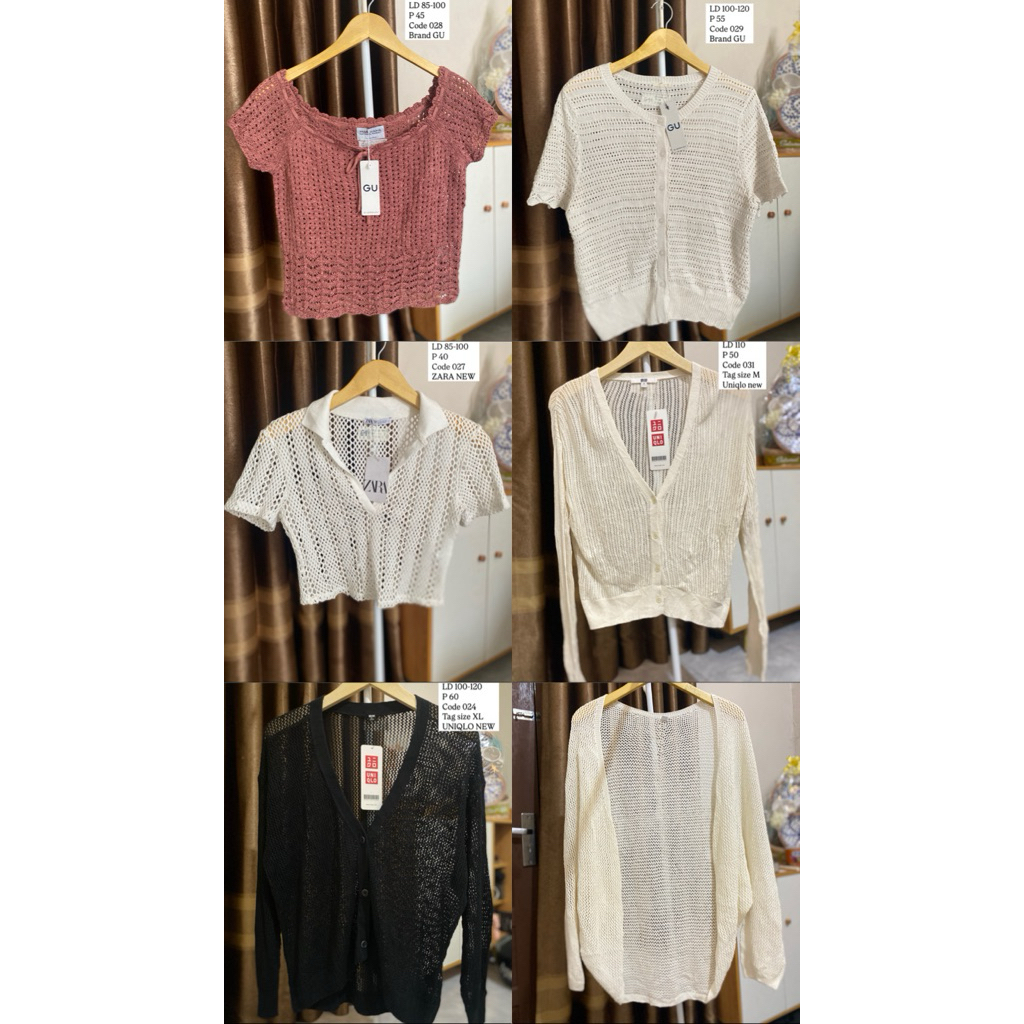 UNIQLO // GU // ZARA // VEST OUTER JARING RAJUT