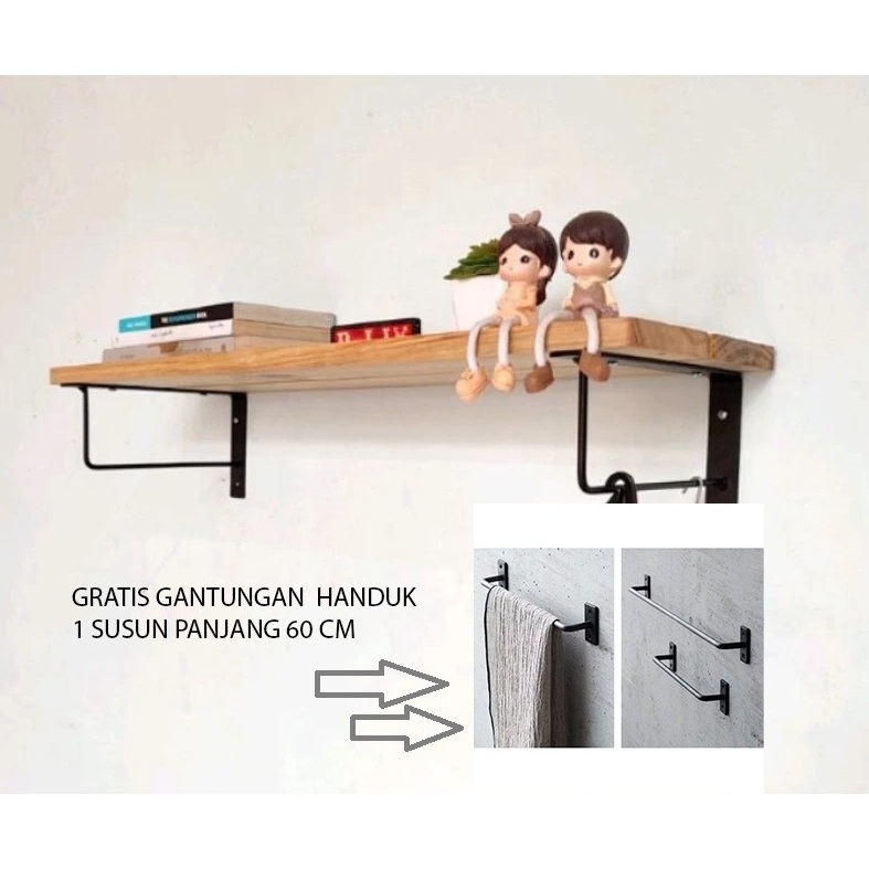 RAK MINIMALIS TEMPEL DINDING/AMBALAN DINDING AESTHETIC/RAK DINDING KAYU/RAK DINDING KAYU TEMPEL DIND